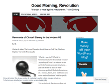 Tablet Screenshot of goodmorningrev.wordpress.com