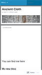 Mobile Screenshot of ancientcloth.wordpress.com