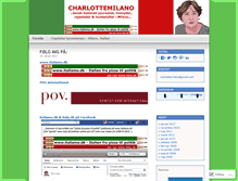 Tablet Screenshot of charlottemilano.wordpress.com