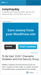 Mobile Screenshot of cunymayday.wordpress.com