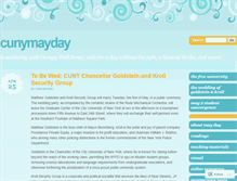 Tablet Screenshot of cunymayday.wordpress.com