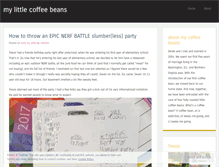 Tablet Screenshot of mylittlecoffeebeans.wordpress.com