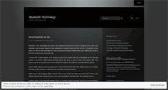 Desktop Screenshot of bluetoothtech.wordpress.com