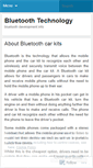 Mobile Screenshot of bluetoothtech.wordpress.com