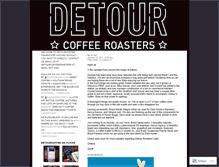 Tablet Screenshot of detourcoffee.wordpress.com