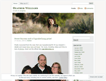 Tablet Screenshot of heatherwilliams.wordpress.com
