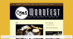 Desktop Screenshot of ojaiwordfest.wordpress.com