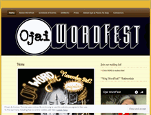 Tablet Screenshot of ojaiwordfest.wordpress.com