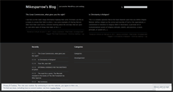 Desktop Screenshot of mikesparrow.wordpress.com