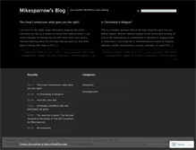 Tablet Screenshot of mikesparrow.wordpress.com