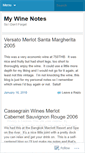 Mobile Screenshot of mywinenotes.wordpress.com