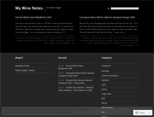 Tablet Screenshot of mywinenotes.wordpress.com