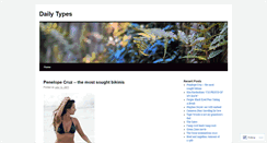 Desktop Screenshot of dailytypes.wordpress.com