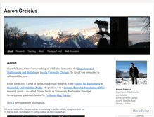 Tablet Screenshot of greicius.wordpress.com