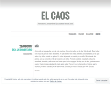 Tablet Screenshot of elcaos.wordpress.com