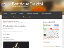 Tablet Screenshot of dakiniboutique.wordpress.com