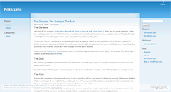 Desktop Screenshot of pokerzero.wordpress.com