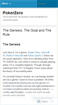 Mobile Screenshot of pokerzero.wordpress.com