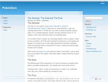 Tablet Screenshot of pokerzero.wordpress.com