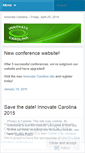 Mobile Screenshot of innovatecarolina.wordpress.com
