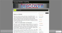 Desktop Screenshot of focusedsolutioncoaching.wordpress.com