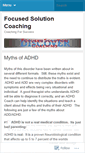 Mobile Screenshot of focusedsolutioncoaching.wordpress.com