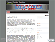 Tablet Screenshot of focusedsolutioncoaching.wordpress.com