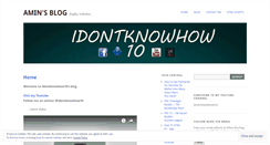 Desktop Screenshot of idontknowhow10.wordpress.com