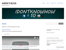 Tablet Screenshot of idontknowhow10.wordpress.com