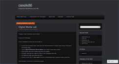 Desktop Screenshot of cieslik86.wordpress.com