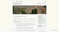 Desktop Screenshot of mansfieldpark.wordpress.com
