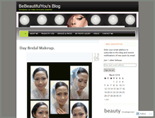 Tablet Screenshot of bebeautifulyou1.wordpress.com