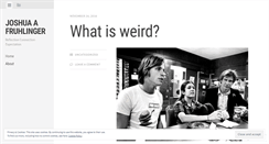 Desktop Screenshot of fruhlinger.wordpress.com