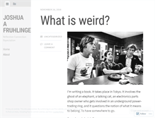 Tablet Screenshot of fruhlinger.wordpress.com