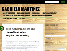 Tablet Screenshot of gabrielamartinez.wordpress.com