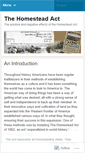 Mobile Screenshot of homesteadact.wordpress.com