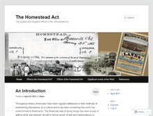 Tablet Screenshot of homesteadact.wordpress.com