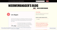 Desktop Screenshot of nieuwemanager.wordpress.com