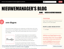 Tablet Screenshot of nieuwemanager.wordpress.com