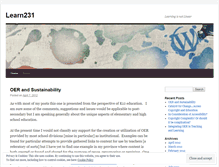 Tablet Screenshot of learn231.wordpress.com