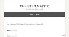 Desktop Screenshot of christenmattix.wordpress.com