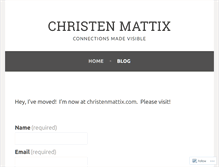 Tablet Screenshot of christenmattix.wordpress.com