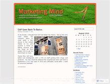 Tablet Screenshot of marketingmind.wordpress.com
