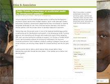 Tablet Screenshot of edesassociates.wordpress.com