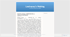 Desktop Screenshot of lealvarez.wordpress.com