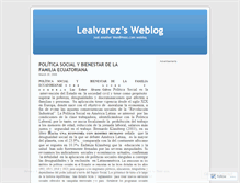 Tablet Screenshot of lealvarez.wordpress.com