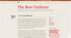 Desktop Screenshot of beergatherer.wordpress.com