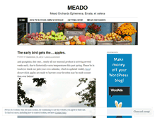 Tablet Screenshot of meadorchards.wordpress.com