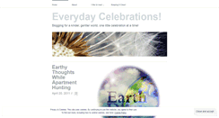 Desktop Screenshot of everydaycelebrations.wordpress.com