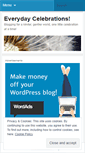 Mobile Screenshot of everydaycelebrations.wordpress.com